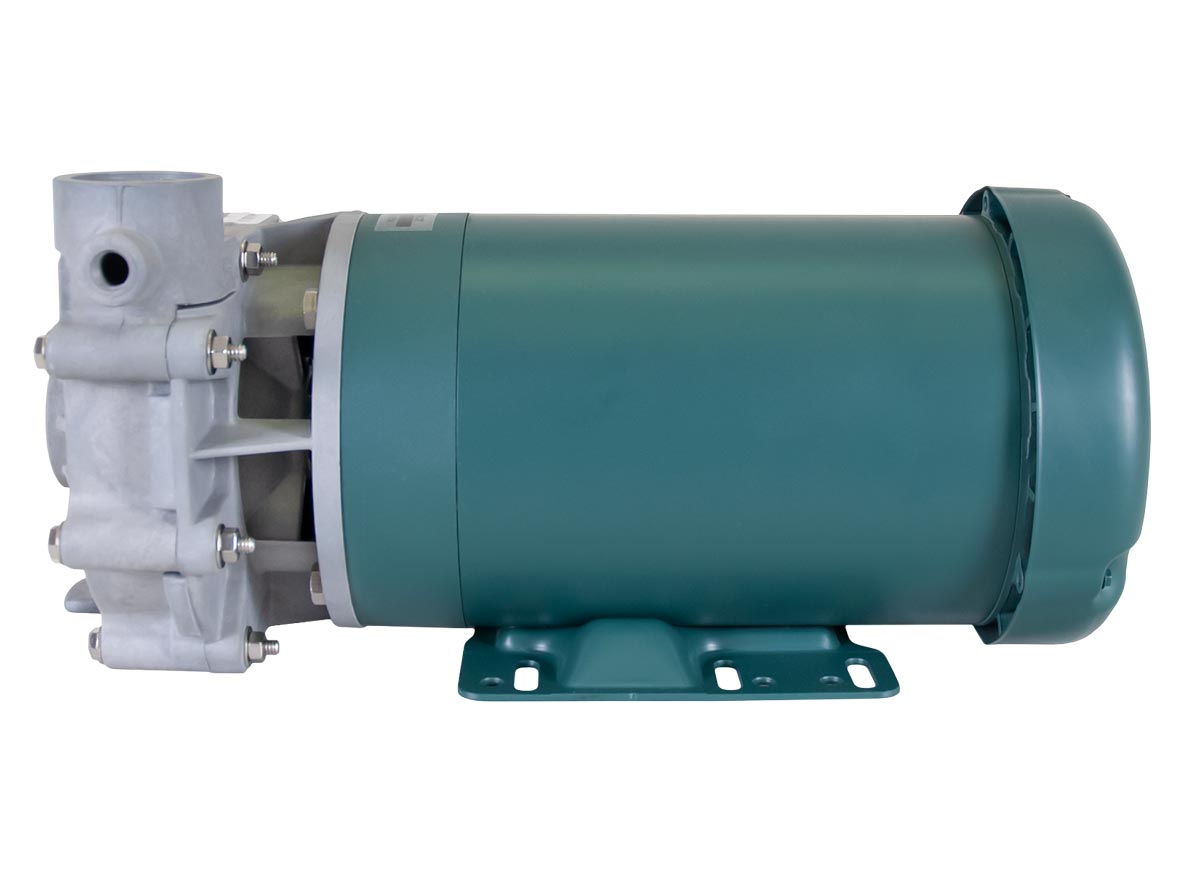 Advance 1000 Pump with green Leeson Motor right side view