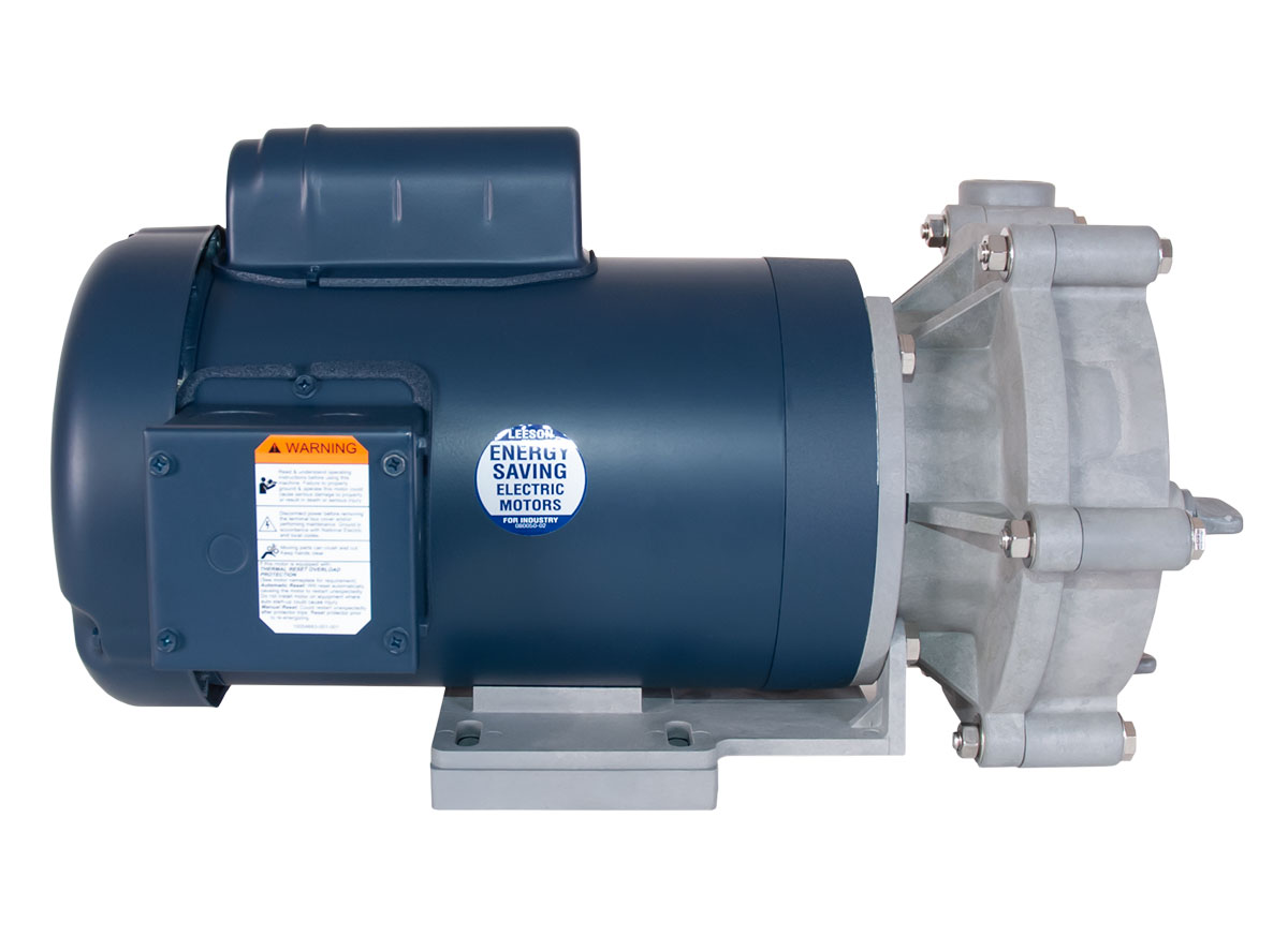 Advance 3000 Pump with blue Leeson Motor left side view