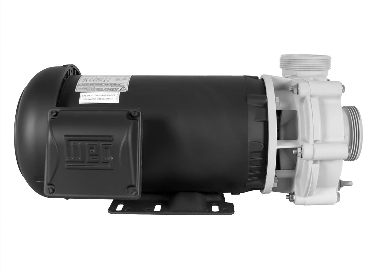 Advance 4000 Pump with black WEG Motor left side view