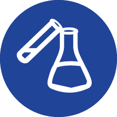 Blue Chemical Processing industry icon