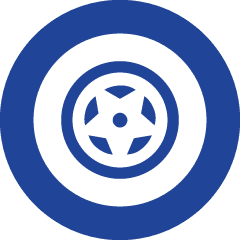 Blue OEM industry icon