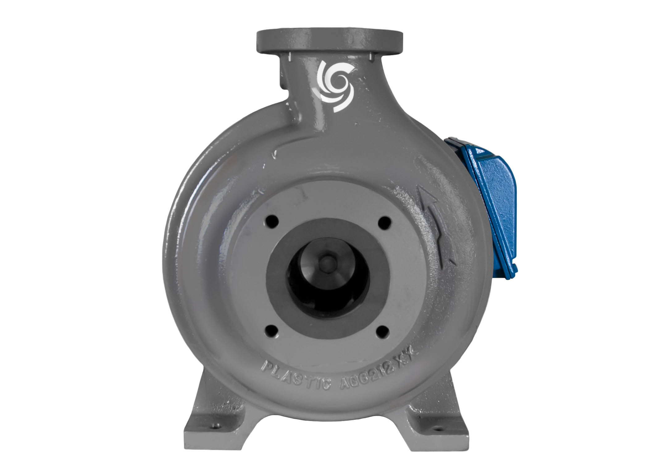 C-Shell 3x2-10 Pump with blue WEG Motor front view