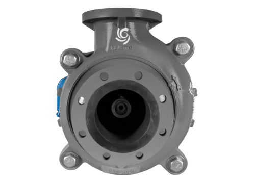 C-Shell 6x5-11 Pump with blue WEG Motor front view