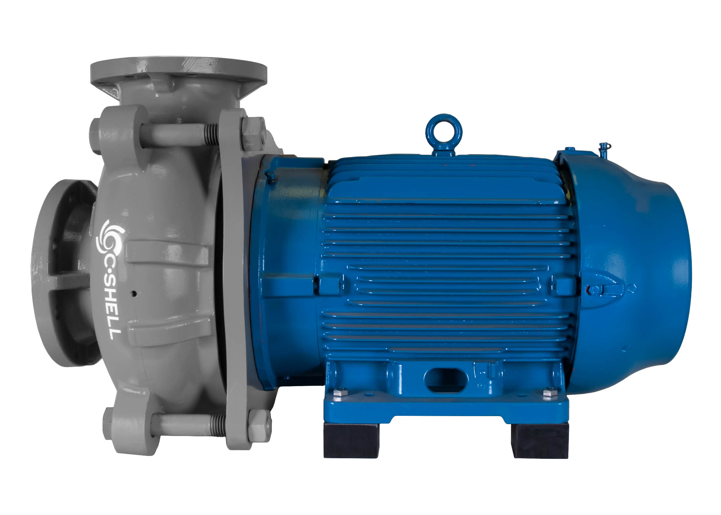 C-Shell 6x5-11 Pump with blue WEG Motor right side view